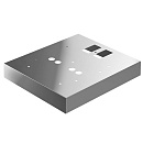 Основание для вертикальной установки  BHC-DB-MS/BS (70*520*450 мм) по цене 14991 руб.